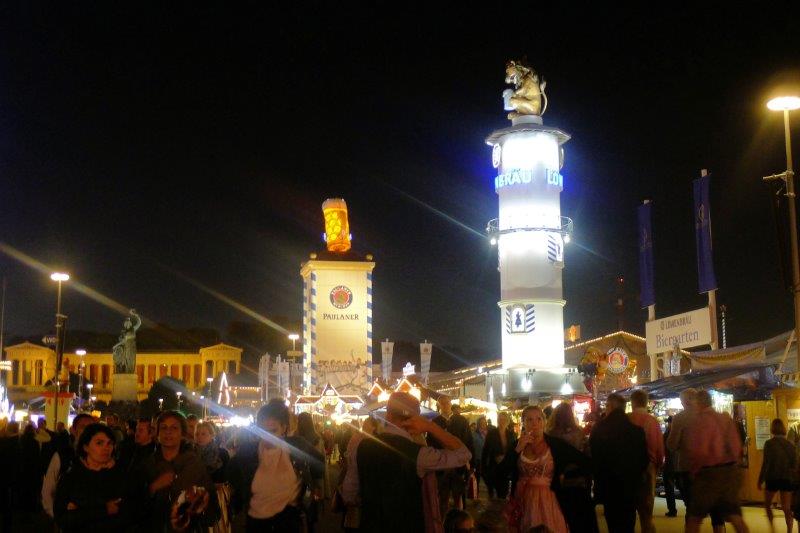 Night time at Oktoberfest