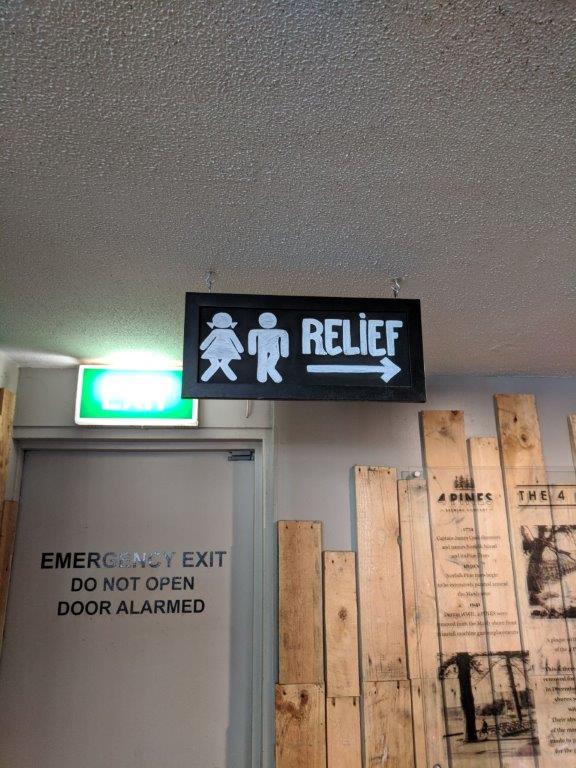 Toilet sign RELIEF