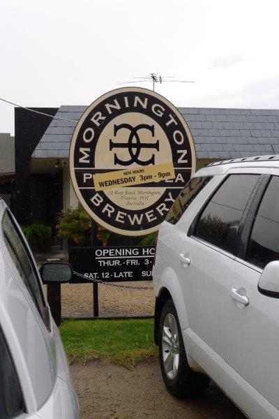 Mornington Brewery sign