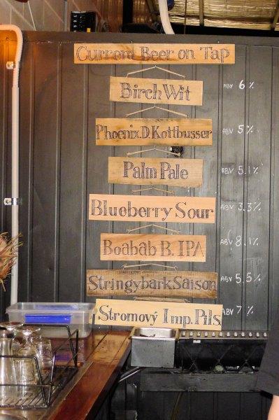 Beer Menu