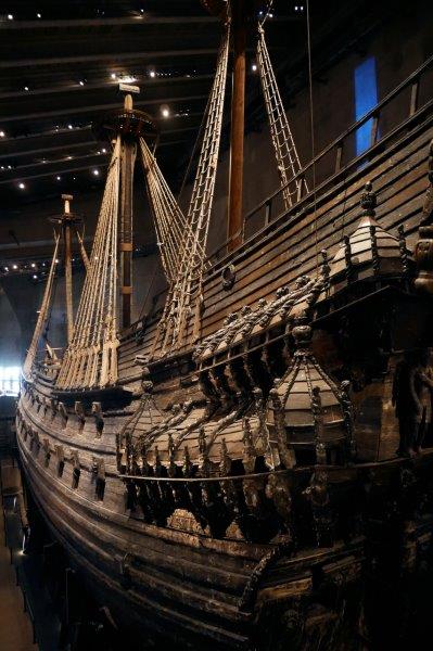 Boat from 1628 in Vasa Museum