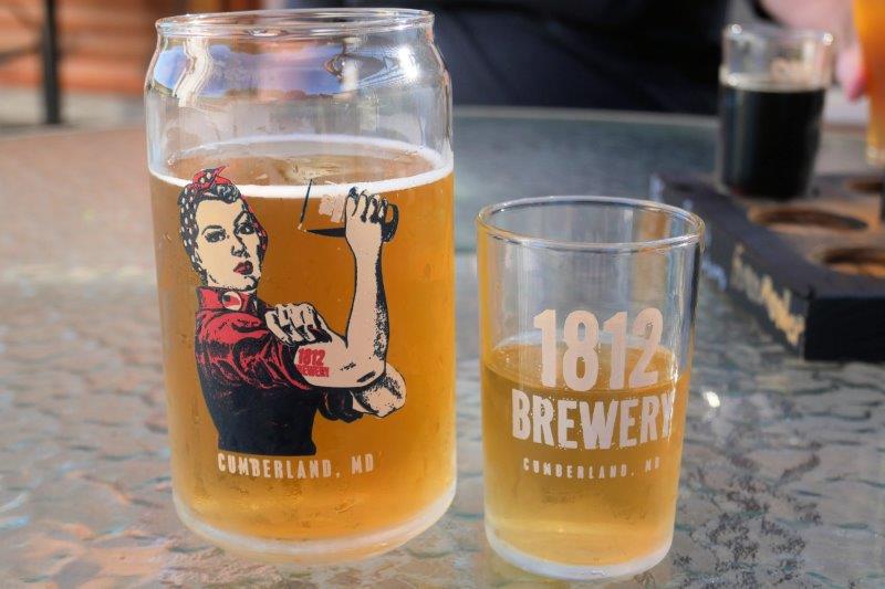 1812 beer in glasses